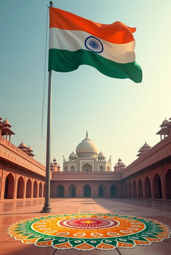 78th Indian independence flag hoisting ceremony
Never include human or any living organisms animation only flag and othe cultural things