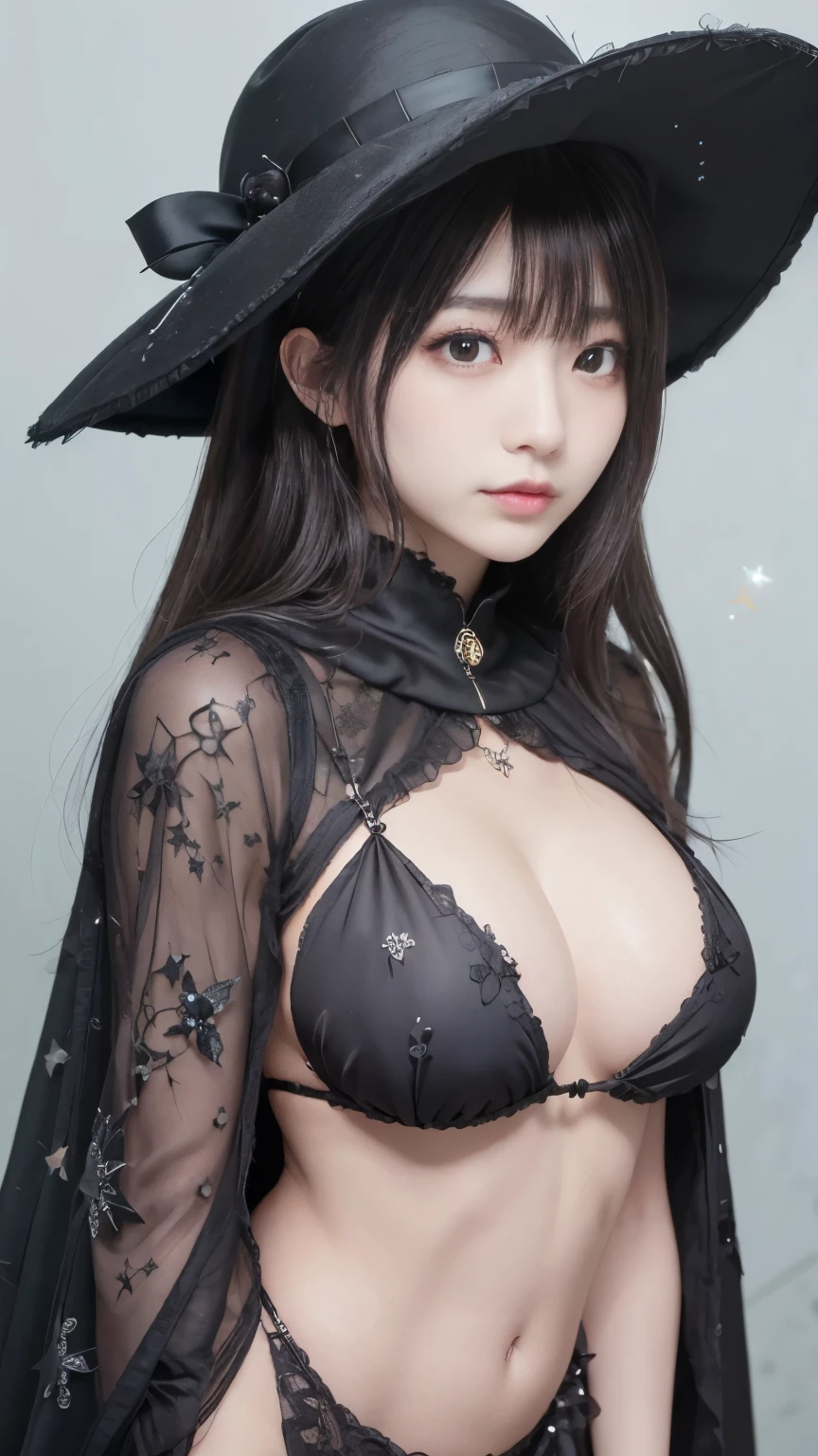 (最高qualityのディテール)、Realistic、8K Ultra HD、High resolution、(One Girl:1.2),(Glasses、Fatal Beauty,Attractive beauty) ,(A supple and powerful physique),(Sensual charm),(Mysterious charm:1.1),(Big Breasts、Captivating silhouette),The 超detailedな、高qualityのテクスチャ、複雑なdetailed、detailed、非常にdetailedなCG、高qualityの影、detailed 美しく繊細な顔、detailed 美しく繊細な目、Written boundary depth、Ray Tracing、20th Generation、Cute K-Pop Girls、(The Face of Ulzan in Korea)、Thin face、(Urzan-6500-v1.1:0.6)、PurerosFace_v1、Glowing Eyes、Perfect body、 Viewer Display、(最高qualityのディテール:1.2)、Realistic、8K Ultra HD、High resolution、Woman close up, realistic girl rendering, 8k artistic german bokeh, Enchanting girl, Real Girls, Gurwitz, Gurwitz-style artwork, Girl Roleplay, Realistic 3D style, cgstation Popular Topics,, 8K Portrait Rendering,(truth,truth:1.4),(Sparkling eyes girl:1.2)、Best image quality, 最高quality, Realistic, 超detailedな, Realistic, 4K 8K Ultra HD Full Color RAW Photos, Fujifilm(Medium format), Hasselblad, Carl Zeiss, Incredible dynamic range photography(utility_art:Smooth-768:1.1),High resolution, High pixel count, 明確なdetailed, Clear images, Natural color reproduction, Noise Reduction, High fidelity, quality, Software Improvements, Upscaling, Optimized Algorithms, Professional-level retouching, ,((((Glasses))))、((((big sapphire necklace)))),(dark,Threatening:1.1),((dark horror theme:1.5),(Thriller:1.5)),(Dark fantasy:1.5), (((Countless stars fly away:1.5),(Absurd:1.5),(wonderful:1.5))),Woman in a dress, (Powerful numbers:1.1),(((Big Breasts))),(((Muscular:1.1))), Sexy Body,( Very lean body:1.6),Sexy pose, (beautiful: 1.7), (Black Hat: 1.6), (An intricately decorated jet-black cloak: 1.6), (Delicately decorated cloak, Despite the damage: 1.5), (Shining Eyes:1.6)、(Glowing Eyes:1.1),(hellish landscape:1.1),(fire,sulfur:1.1),(Threatening atmosphere:1.1),(dark shadows,Threatening presence:1.1),(Unlucky Clouds,Stormy Skies:1.1),(dark,Spooky atmosphere:1.1), (Aura of misfortune,Evil energy:1.1),(dark aura,cigarette:1.1),(Extreme heat,Burning Flames:1.1),(Nightmare Visions:1.1),(Predicting the end:1.1),(Whispers of misfortune,Devilish Laugh:1.1),(Cry of pain,echoing screams:1.1), (Bad luck symbol,Ancient runes:1.1),(Mysterious Relic,dark artifacts:1.1),(Infernal Ritual,Ritual sacrifice:1.1),(The Devil's Minions,creatures of darkness:1.1),(Desolate wilderness:1.1),(University of the Soul,Suffering Soul:1.1),(Eternal Ruin,A hopeless existence:1.1), Inspired by abandoned mech backgrounds. Art created by Craig Mullins,