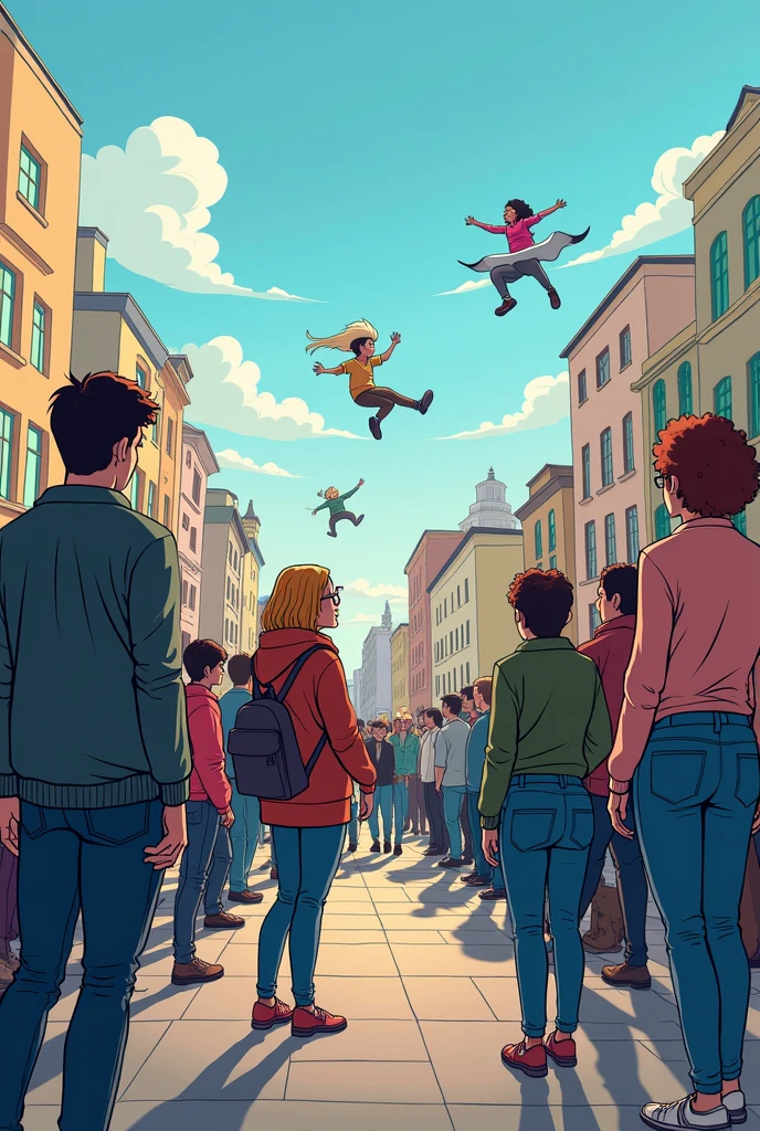 A cartoon depicting class struggle could be included., showing the disparity between different social groups. Alternatively, An illustration symbolizing identity in liquid modernity could show people in a digital environment, reflecting the fragmentation of identity.