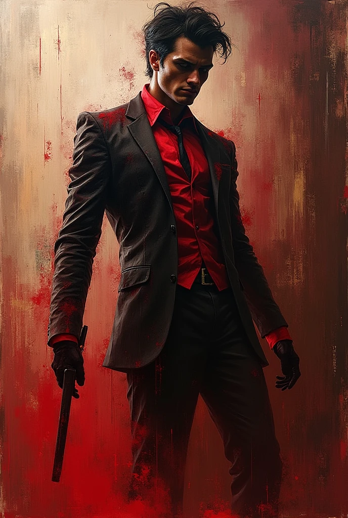 killer (Art inspired by Bill Sienkiewicz). oil painting)