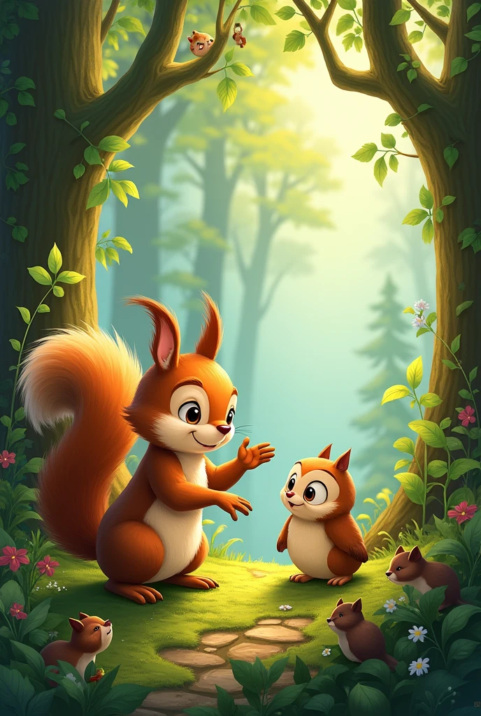 About an adventurous squirrel who helps a little owl find his nest