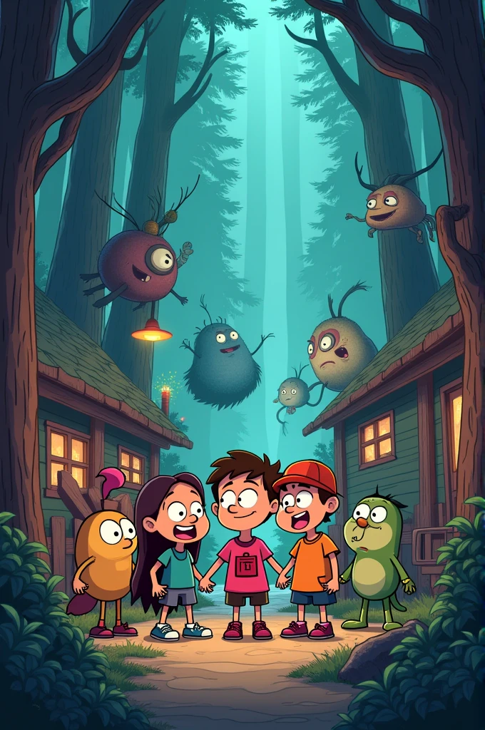Image with all the characters from gravity falls