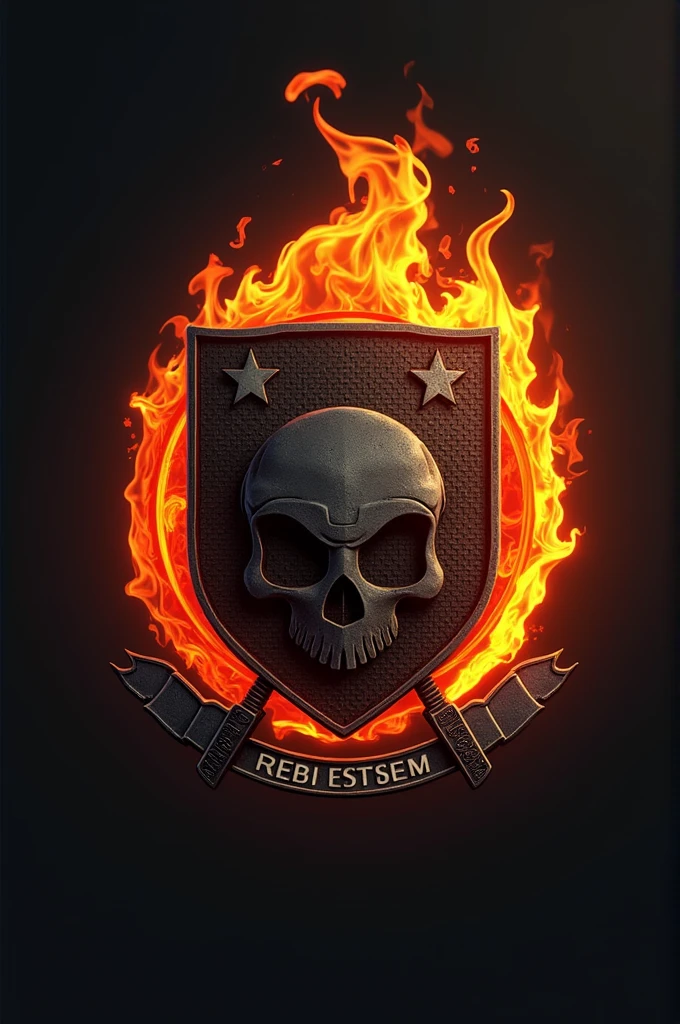 Clan logo for free fire of : R33D FL4GS 444 realistic