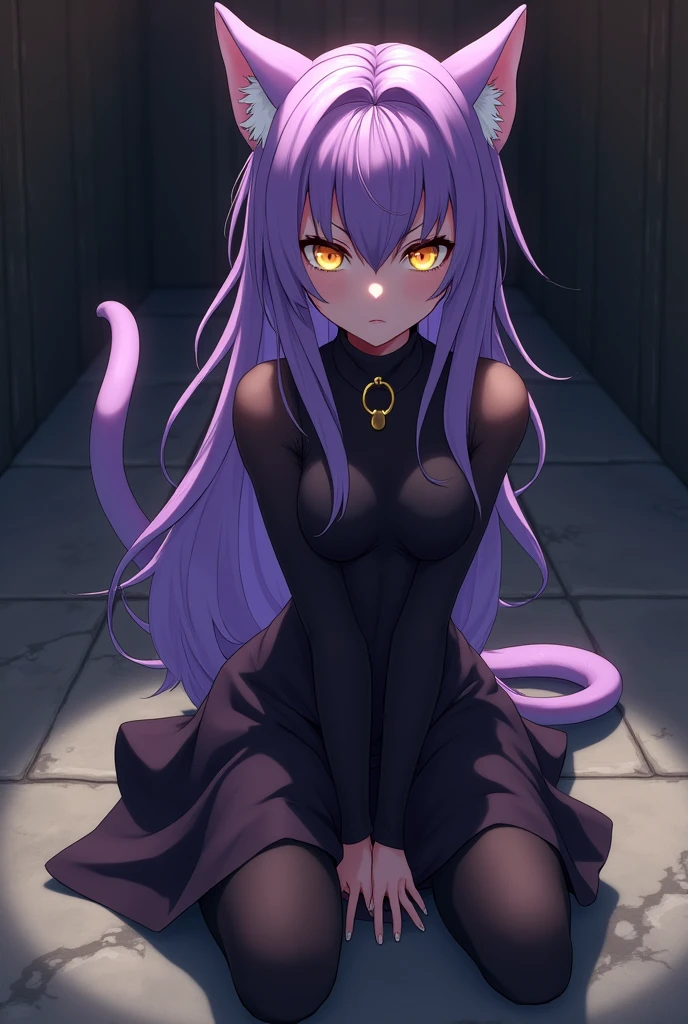 Yoruichi in cat pose
