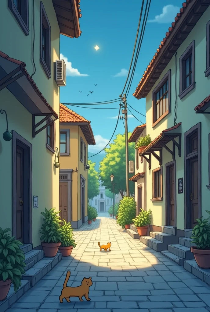 A small story3Please draw it cutely in the style of a D-anime。
1Picture Mimi lived in a back alley in a small town.。She every morning、Wake up with the sunrise、I stretched out on the cobblestones to loosen up my body.。after that、She headed to the town square、I played with my fellow cats.。
2Picture In the square、Listening to the birds singing in the shade、Wagging his tail、sometimes、We played tag.。Mimi especially、I'm good at finding insects hiding in the bushes.、My friends were impressed。
3Picture For lunch、Mimi went to the house of the old lady next door.、I had some fish soup made by my grandmother.。Grandma is always kind、Because he gives Mimi a snack、Mimi loved her.。 4Picture At Grandma's House、Bathed in the warm sunlight、Mimi had a great time。
5Picture In the afternoon、Mimi took a nap in the town park.。When I saw Mimi sleeping comfortably in the shade of a tree,、People passing by々was smiling。6Picture Mimi in her dreams、It was like I was on an adventure flying through the sky with the birds.。
7Picture In the evening、Mimi played with her friends' cats again.。8Picture夕日が空に沈む頃、They climbed the high wall together、I enjoyed the night view。Looking up at the starry sky、Mimi reflected on a day of friendship and adventure.。
9Pictureそして、The night came quietly。Mimi was relaxing in her little bed.、I was gazing at the starry sky。She has a happy day、I was looking forward to the next day。
thus、Mimi's day is over。