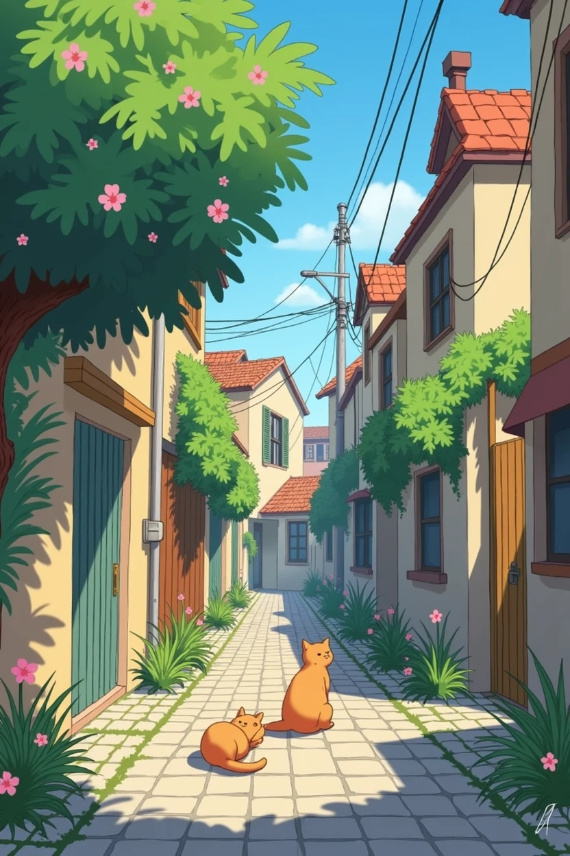 A small story3Please draw it cutely in the style of a D-anime。
1Picture Mimi lived in a back alley in a small town.。She every morning、Wake up with the sunrise、I stretched out on the cobblestones to loosen up my body.。after that、She headed to the town square、I played with my fellow cats.。
2Picture In the square、Listening to the birds singing in the shade、Wagging his tail、sometimes、We played tag.。Mimi especially、I'm good at finding insects hiding in the bushes.、My friends were impressed。
3Picture For lunch、Mimi went to the house of the old lady next door.、I had some fish soup made by my grandmother.。Grandma is always kind、Because he gives Mimi a snack、Mimi loved her.。 4Picture At Grandma's House、Bathed in the warm sunlight、Mimi had a great time。
5Picture In the afternoon、Mimi took a nap in the town park.。When I saw Mimi sleeping comfortably in the shade of a tree,、People passing by々was smiling。6Picture Mimi in her dreams、It was like I was on an adventure flying through the sky with the birds.。
7Picture In the evening、Mimi played with her friends' cats again.。8PictureWhen the sun sets in the sky、They climbed the high wall together、I enjoyed the night view。Looking up at the starry sky、Mimi reflected on a day of friendship and adventure.。
9PictureAnd、The night came quietly。Mimi was relaxing in her little bed.、I was gazing at the starry sky。She has a happy day、I was looking forward to the next day。
thus、Mimi's day is over。