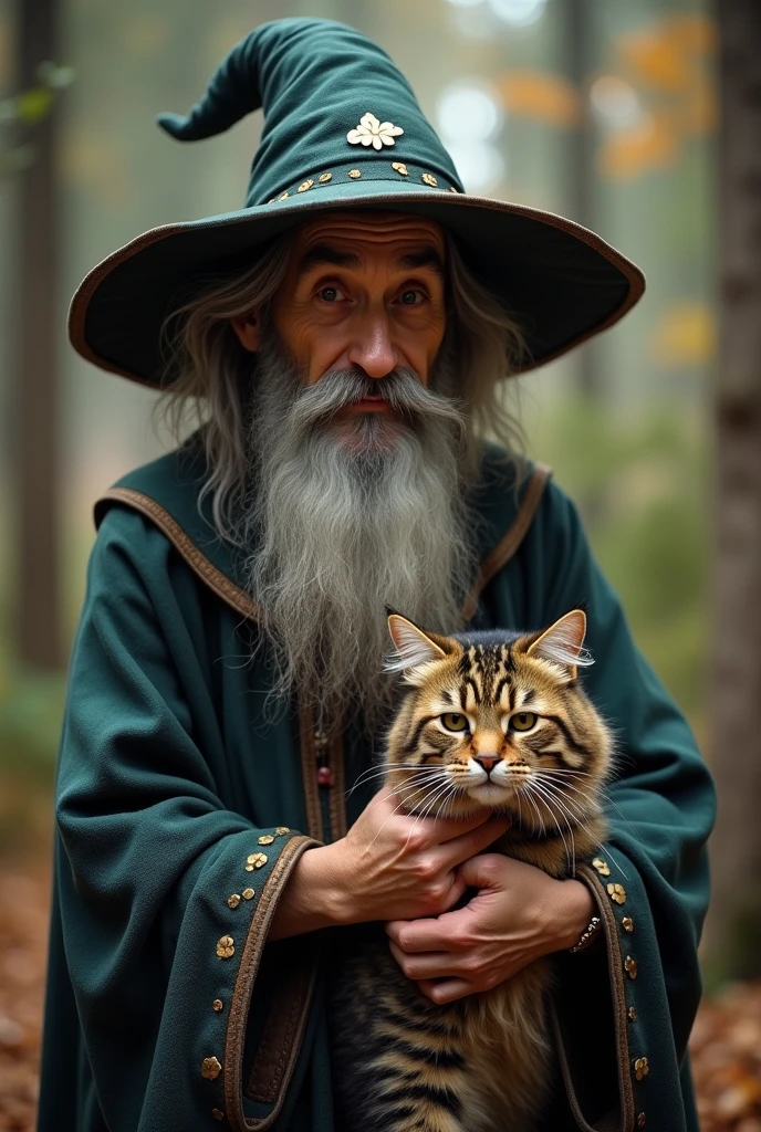 A 20 year old wizard and a 12 year old mixed breed cat