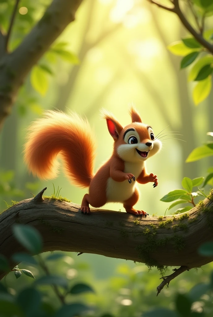 A very adventurous and curious squirrel