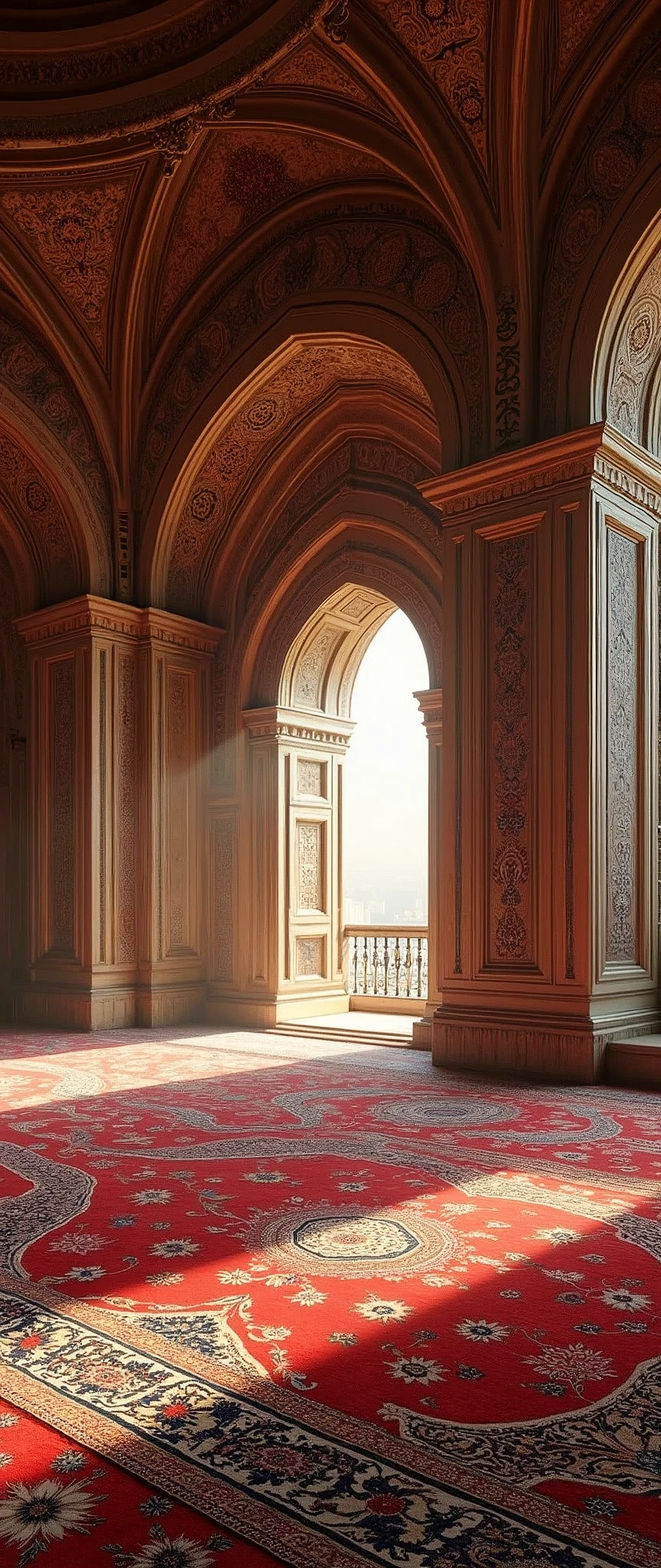 (masterpiece:1.2,Highest quality,Ultra-high resolution,Very detailed,Realistic,RAW Photos:1.2,Elaborate photos),8k,wallpaper,(Ray Tracing),(Beautiful arabesque carpet)