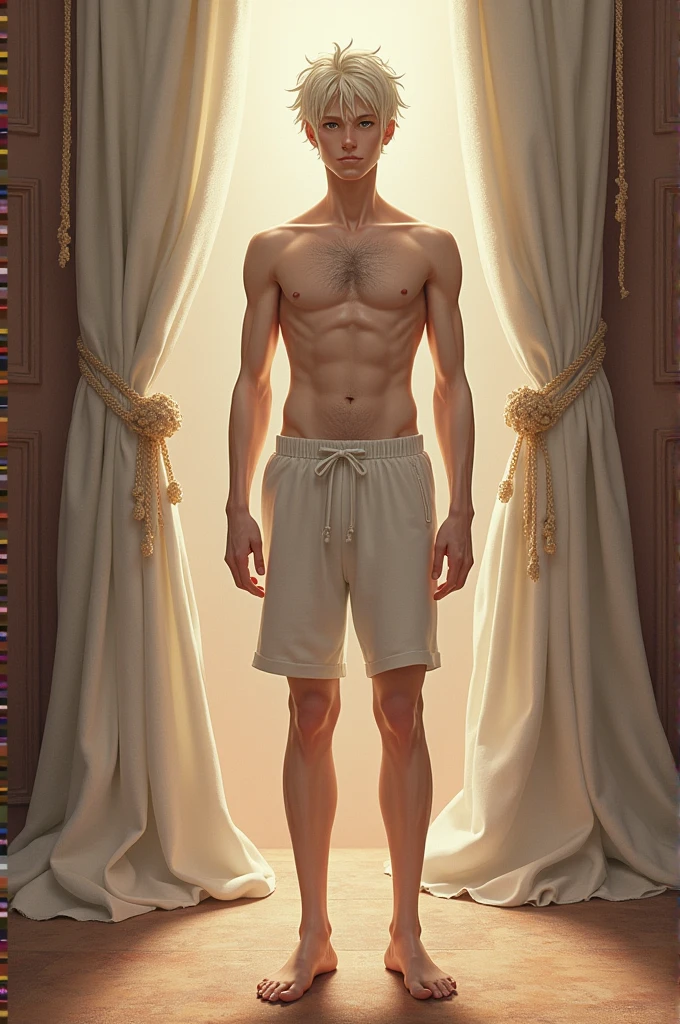 Create a tall guy sticking his dick in an albino