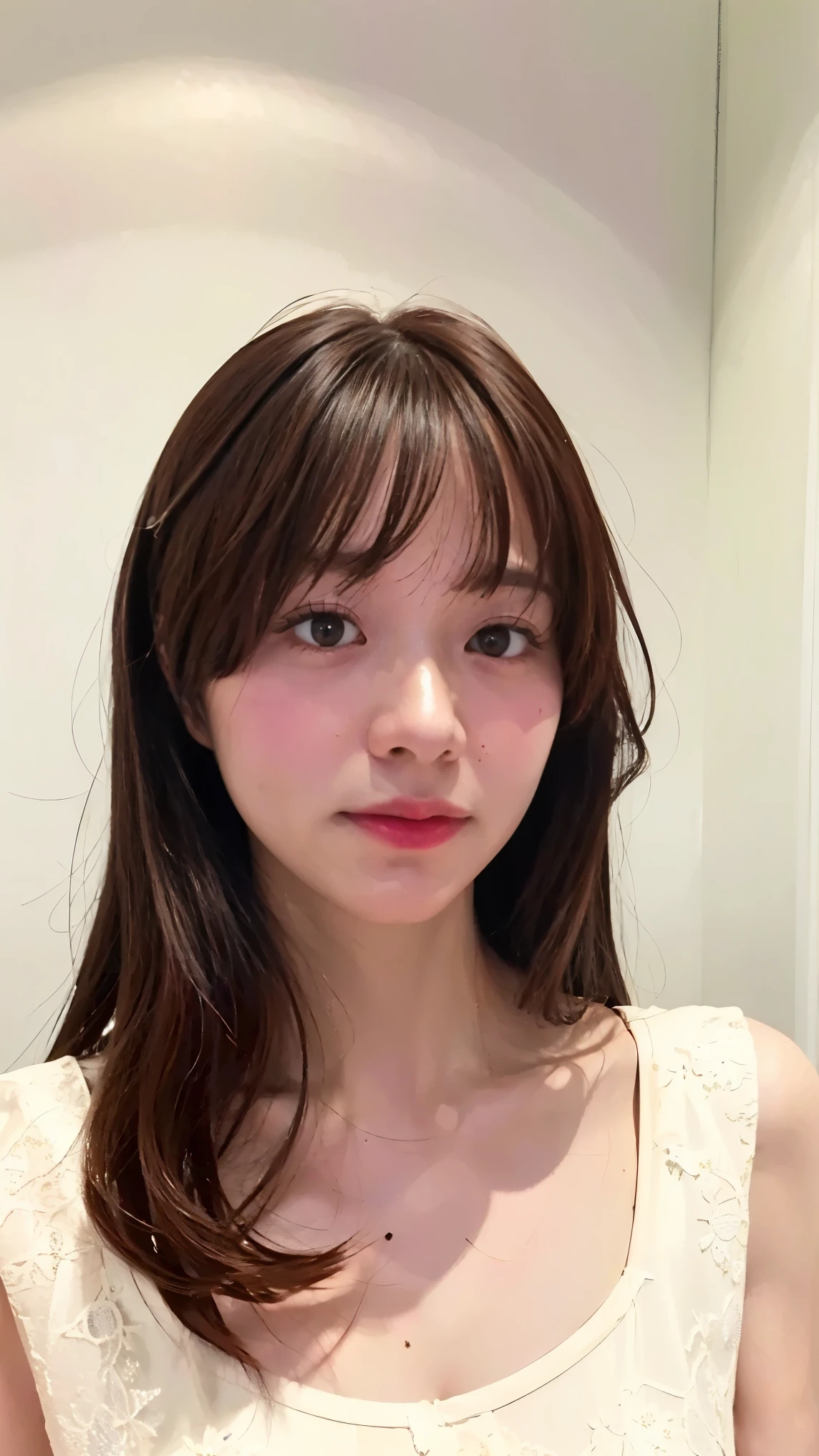 Everything modern:1.66, Cute Japanese Women Photos, smile, 20-year-old, Oil and hair palm for one-length straight hair:1.55, (photo Realistic:1.4), (hyper Realistic:1.4), (Realistic:1.3), (Smoother lighting:1.05), (Improving the quality of cinema lighting:0.9), 32K, 1 girl,20-year-oldの***, Realistic lighting, Backlight, The light shines on your face, Ray Tracing, (Bright light:1.2), (Improvement of quality:1.4), (Highest quality Realistic textured skin:1.4), fine grain, Detailed face,(smile:0), (Emphasis on face close-up:1.3), (Enhances the beauty of skin texture:1.1),((Extremely precise and accurate anatomy:1.0)), (Enhances the beauty of skin texture:1.1), Clean and glowing skin, mesh, thin:1.2, (Realistic:1.3), Realisticなライティング, (Smoother lighting:1.05), 32K, One Japanese woman, fine grain, Detailed face, (Film Grain:1.1),(Accentuates body lines:1.1), High resolution, Natural look, Kind eyes, Improves hair quality, Delicate light and shadow, Transparent muscles, Graceful pose, Beautiful Eyes, Sharp details, Soft light reflection, Beautiful contours, Delicate skin tone, Fine hair texture,Cute Japanese Women Photos,