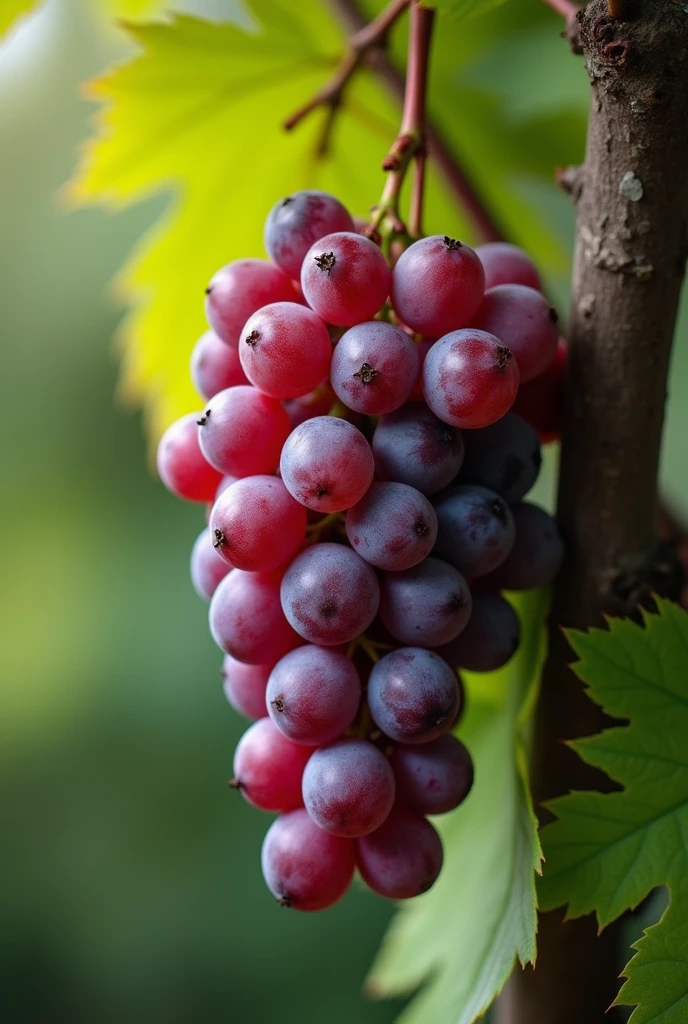 Create an image of great wealth and money along with a grape.
