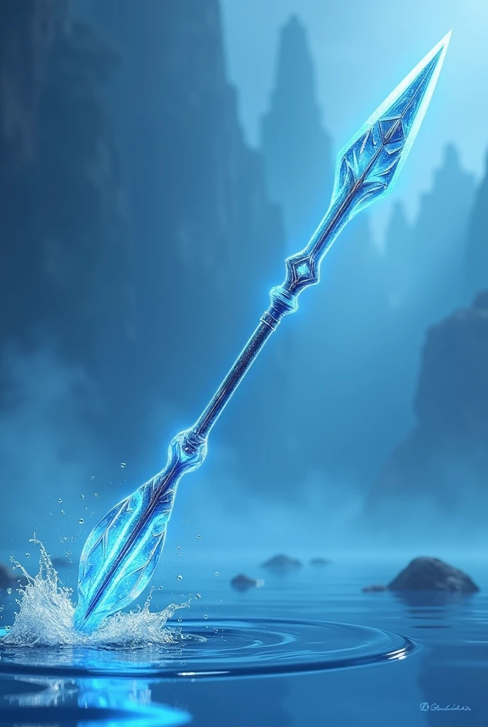 Blue spear for women, has the power of water in use, is modern, beautiful, but looks agile, easy to use.