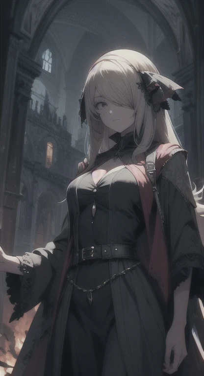 Castle ruins, Pale skin, undead maiden, bloodmoon vampress,