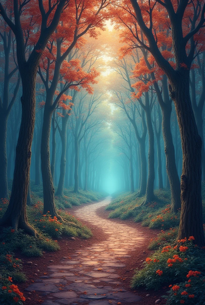 I am the hope of the magic forest that is waiting for the entrance of the new world in the magic forest , very royal style magical colors , 24k photographic composition unique pieces pieces of art rendered in photoshop finishes similar to those of photoshop art in image