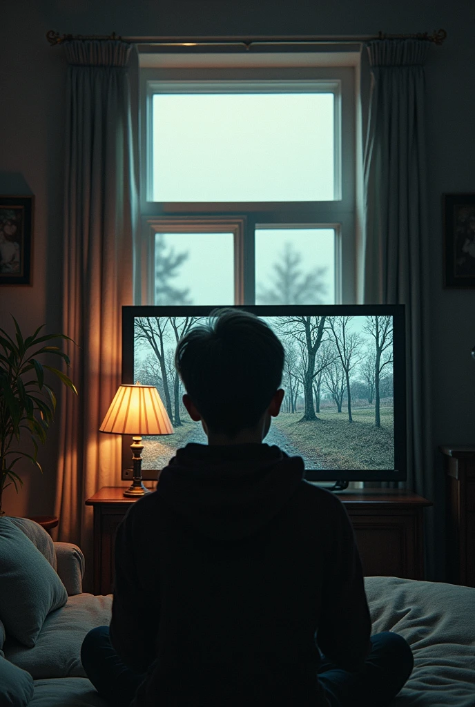 A difference between information and reality, that on TV you see a perfect world and behind the window you see reality