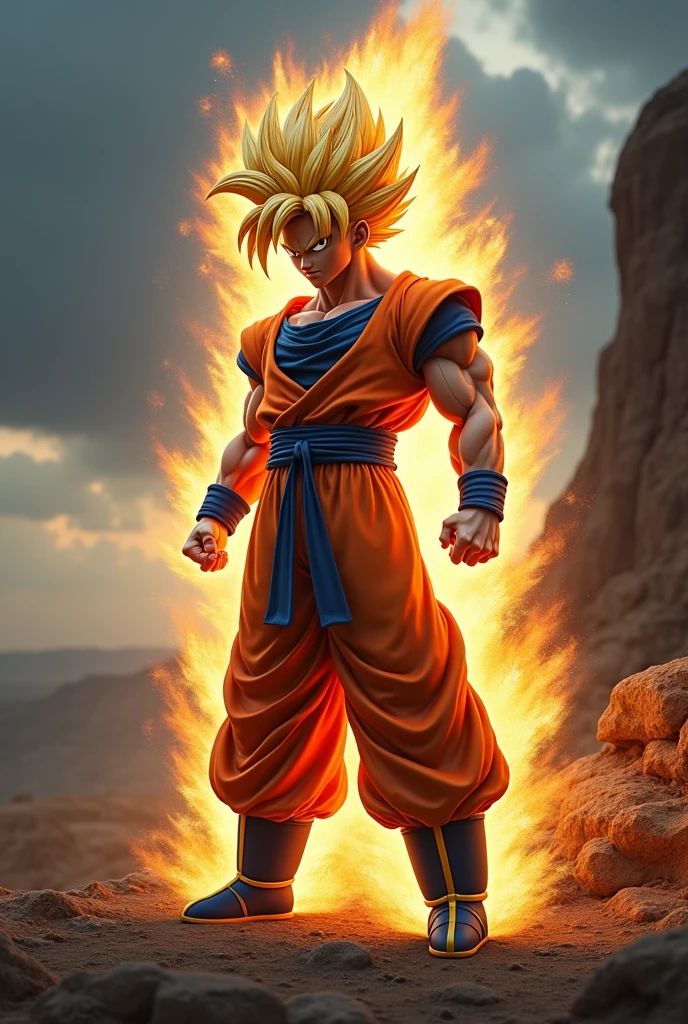 Goku super saiyan 3 as he would look in real life