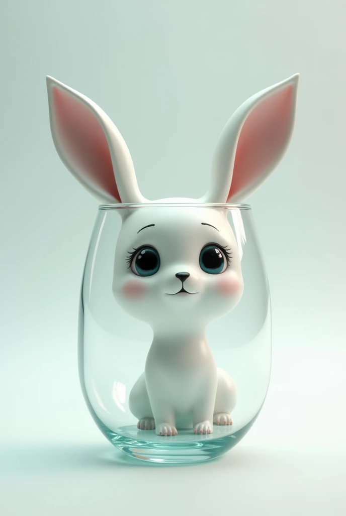 A glass with ears
