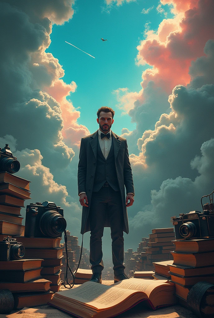 video tapes, Who, cameras, colors, Amazing, clouds, Suave, centered, books, pages, papers