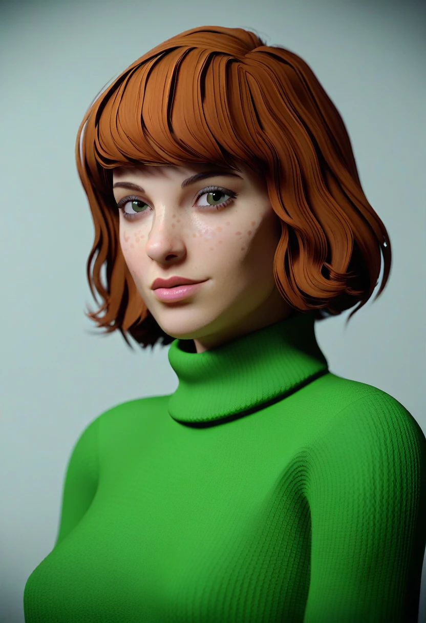 score_9, score_7_up 3d, 1girl, solo, april o'neil, sweater, portrait, freckles,