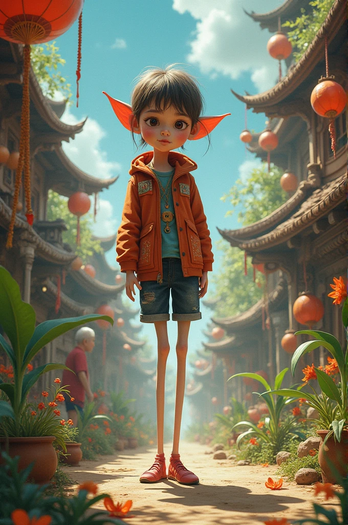 Very long legs Foreigners child