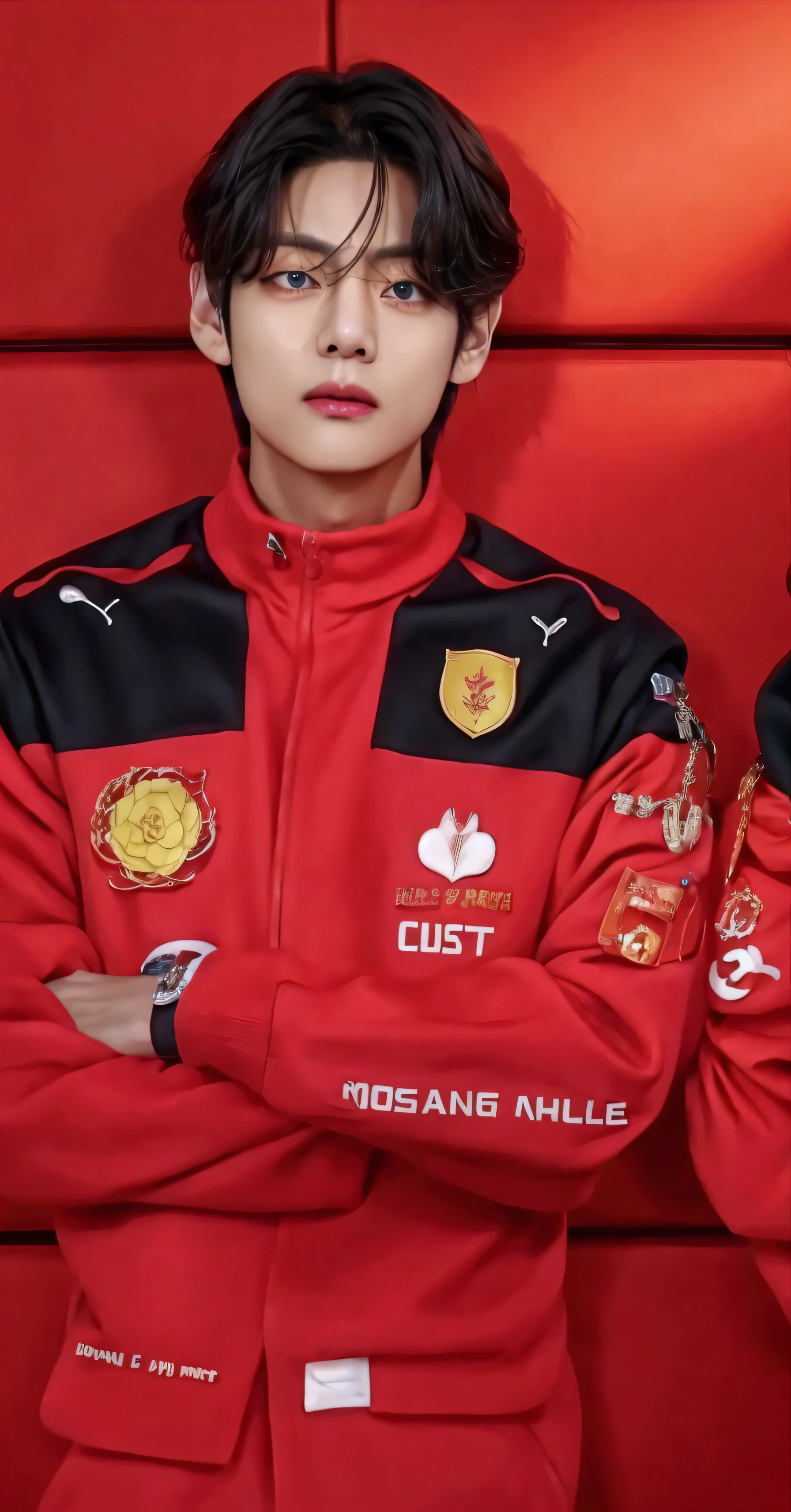 Taehyung of bts male face 37 years old
