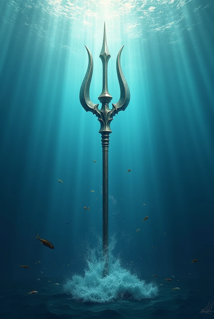 Trident in the sea