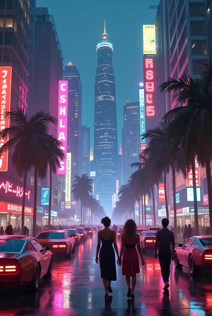 City at night 80&#39;s
