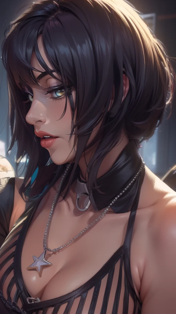 Gorgeous hottest cute emo girl anime realistic toon, mixmedia ,. sugar baby in most quality anime art realistic anime.toon style masterpiece