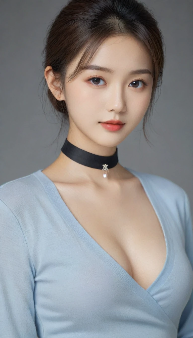 8k, Ultra-high resolution, Highest quality, masterpiece, 三分割法によるphotograph,Surreal, photograph, 1 Girl, (16 years old:1.3), pretty girl, Cute Face, 細部までBeautiful Eyes, 細かくdetailedに,masterpiece,One Girl:1.2,Japanese female announcer,close up,smile,Black Hair,Bowl cut(Ultra-realistic) , (figure), (Increase the resolution), (8k), (非常にdetailedな), (best figure), (Beautiful attention to detail), (Highest quality), (非常にdetailedな), (masterpiece), (wallpaper), (detailedな顔), alone,1 girl, Looking at the audience, Subtle details, detailedな顔s, In the Dark, Deep Shadow, Modest,Pure Erotic Face Ace_v1, smile,Attractive girl、16 years old、(Perfect female body:1.4)、(女の子のポートレートphotograph:1.4)、(Photorealistic images:1.4),Fantasy art,(Beautiful Face:1.4),Beautiful and attractive eyes、Beautiful Eyes、(Tight waist:1.4)、(9 Beautiful girls with perfect body proportions:1.4),Red lips,(choker:1.4),Looking at the audience,(((Ideal body type))),A-cup small breasts :2,、Portraiture:2、Perfect Anatomy、鮮明なdetailed、detailed,Fashion magazine cover,Thin lips,Gray background ,完璧でBeautiful Face ,完璧でCute Face, Skin with attention to detail, Perfect limbs、Narrow waist,Looking at the audience,(((Ideal body type))),A cup small breasts :2,Portraiture:2,Perfect Anatomy,鮮明なdetailed,detailed,Surreal,Light and shadow,spotlight