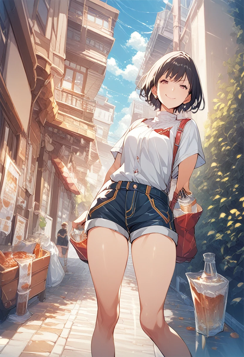 score_9, score_8_superior, score_7_superior, score_6_superior, sauce_anime, evaluation:general, One little young girl，Very short stature，Thin thighs，Improve, Lewd_Clothes, 