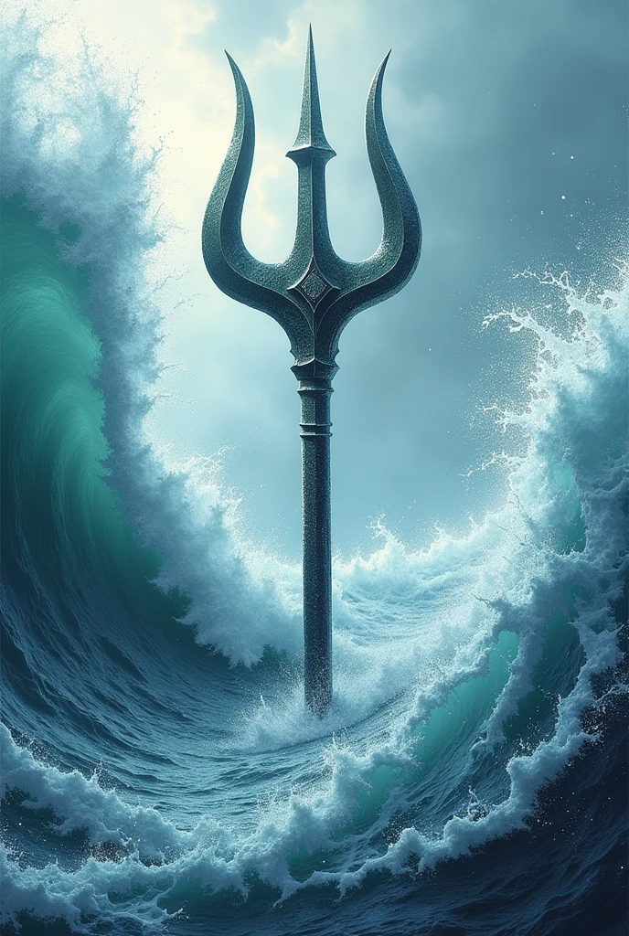 Trident in the sea