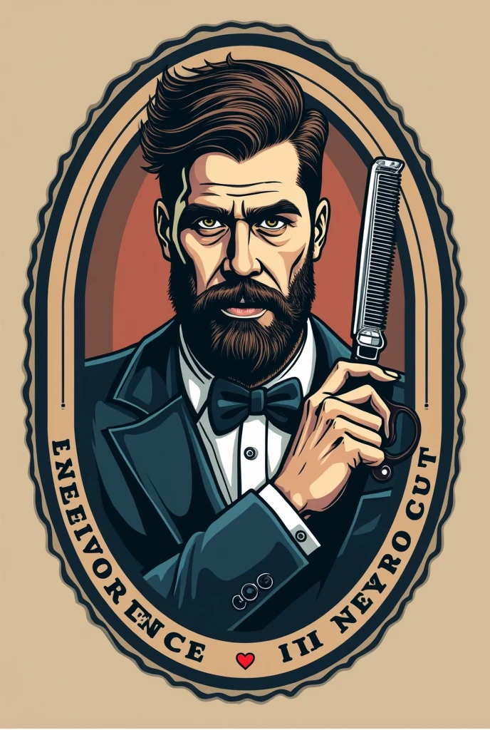 Make a barbershop slogan with the surname Borja and the slogan:"elegance in every cut"