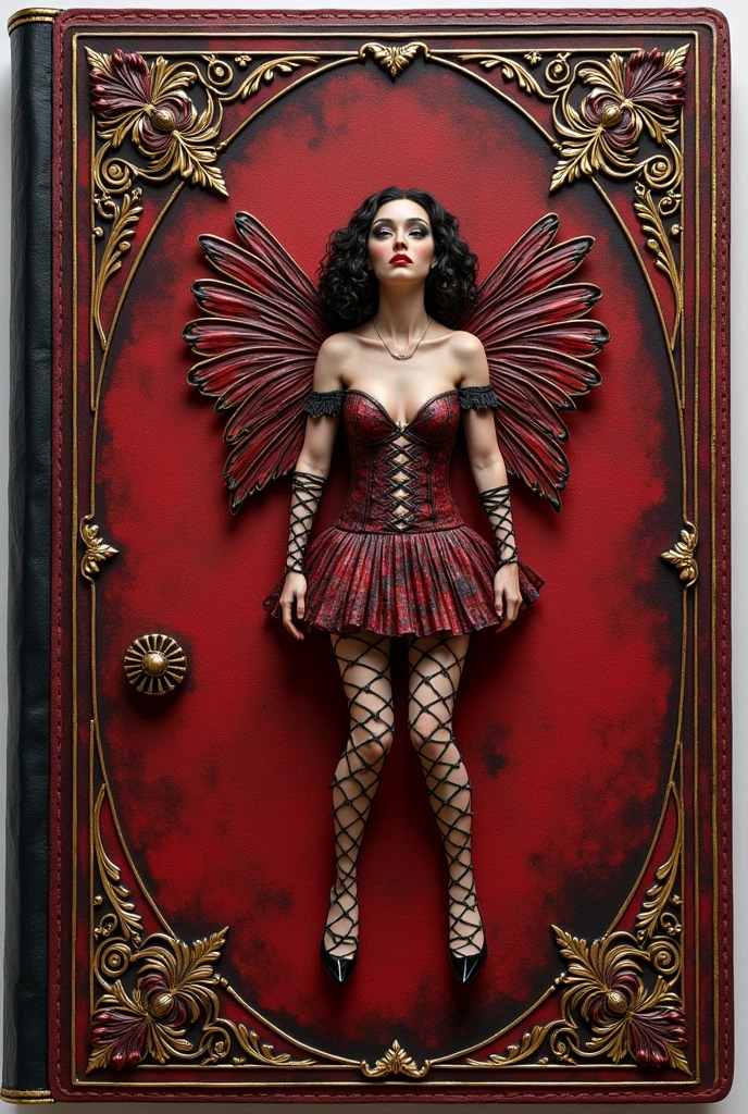a Rebecca Yarros blood wings style diary cover that says "School diary maestra Lynda"