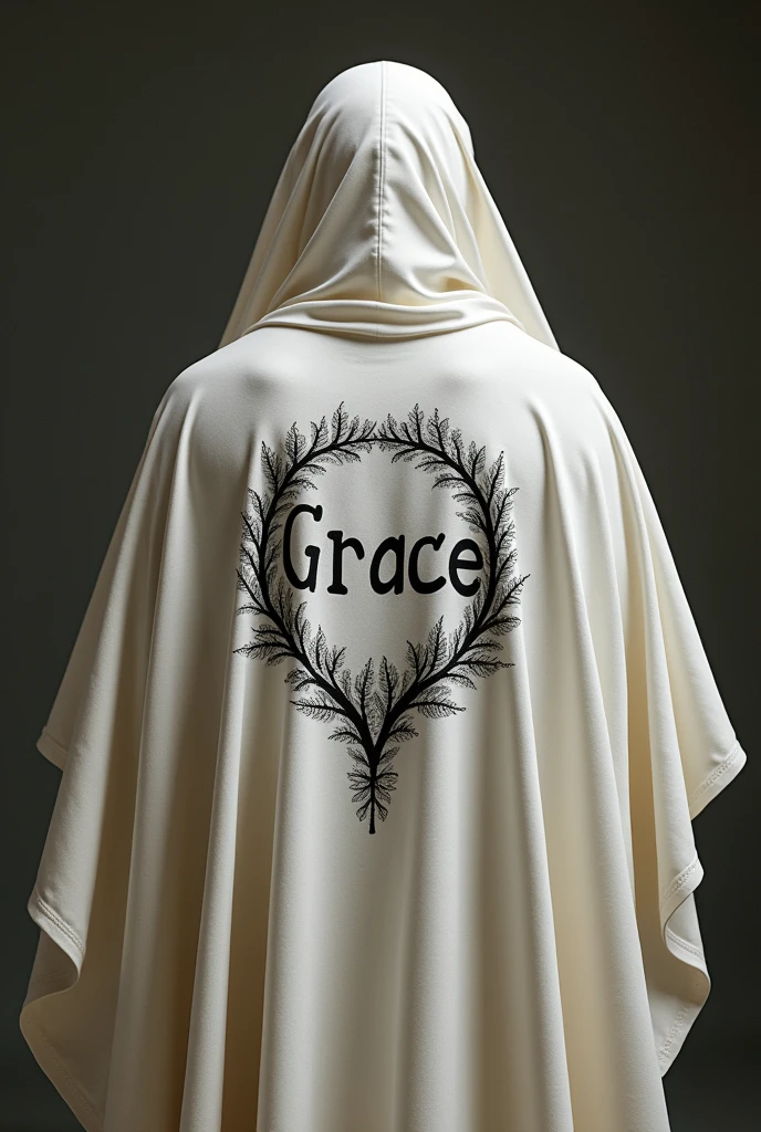 Create a shirt with the word Grace around a shroud.