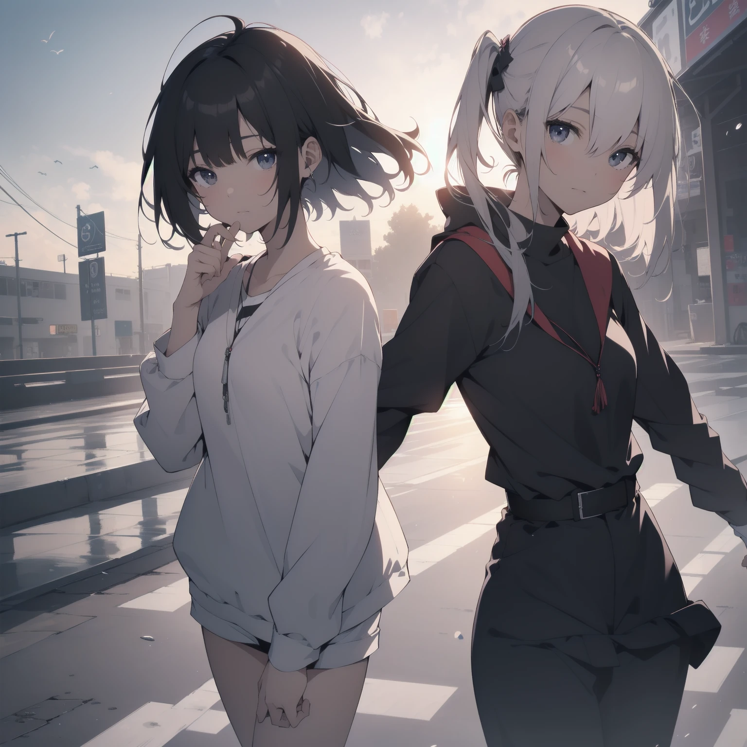 ultra-absurdres-Top quality by artist God, ultra-detailed, high resolution, anime moe artstyle, best anime 8k konachan wallpaper, pixiv contest winner, pool:2810, perfect anatomy,break, 1girl, ninja, (Please draw a girl walking sleepily alone. )break,(Solo,little female, 13-year-old:1.3),Full limbs, complete fingers,(very short hair), short cut, flat chest, , small butt, small black eyes, beautiful detailed eyes, well-proportioned iris and pupils, expressive eyes, highres detailed hair, soft expression, shorts,(Detailed Lighting), (Detailed background), night, in the meadow. break,super detailed skin, Best cinematic lighting powered by famous artist, 8k,beauty illustration,photoshop_(medium),very aesthetic,break,((artist:ayu_(mog) )), artist:clamp ,artist:carnelian ,artist:kantoku ,