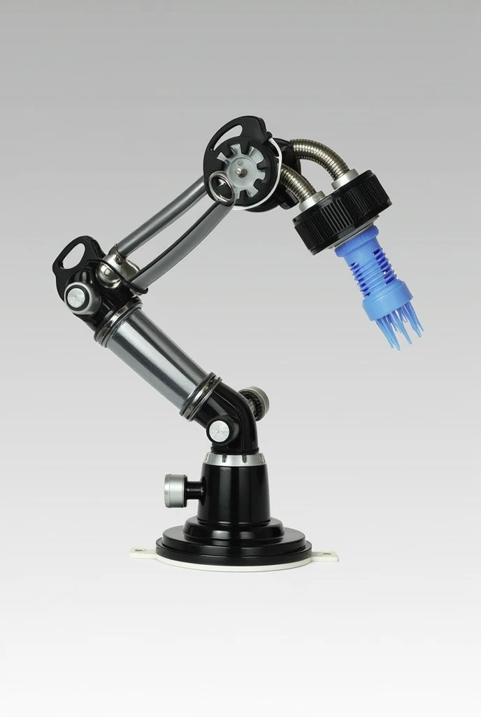 The FlexiGrip 360 is a multi-functional device composed of a combination of high-strength plastics and precision metal.. This innovative gadget is designed to improve ergonomics and efficiency in various industrial and domestic applications..
The FlexiGrip 360 consists of a sturdy plastic base that can be attached to any surface using an advanced suction system.. From the base, Adjustable and flexible arms made of a light but robust metal alloy extend. The arms can rotate 360 degrees and have a telescopic adjustment system that allows you to easily change their length and angle..
Each arm is equipped with interchangeable gripping claws made of high-adhesion plastic material, ideal for holding tools, materials or components with ease. besides, The FlexiGrip 360 includes a built-in spring mechanism that allows the grip pressure to be adjusted to fit different sizes and shapes..
Benefits Versatility: Can be used in a wide variety of applications, from home to industrial environments, to hold and manipulate objects with ease.
Customizable Setting: Adjustable arms and interchangeable claws allow for complete customization to suit different tasks.
Improved Ergonomics: Reduces physical strain when performing tasks that require prolonged gripping, thanks to its ergonomic design.
durability: The combination of high-strength plastics and metal ensures a long service life., even under intensive use conditions.
Easy Installation: The advanced suction system allows for quick and secure installation without the need for additional tools.