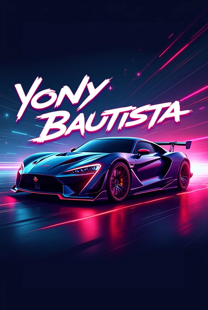 A sports car gamer logo that says Yony Bautista 