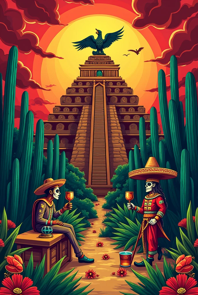 A Mexican style deck with these specifications Aztec Calendar 1. Aztec calendar 1 2. Aztec calendar 2 3. Aztec calendar 3 4. Aztec calendar 4 5. Aztec Calendar 5 6. Aztec Calendar 6 7. Aztec Calendar 7 10. Azteca Agricultural 11. Warrior Eagle 12. Quetzalcoatl Tequila 1. Bottle of Tequila 2. Glass of Tequila 2 3. Glass of Tequila 3 4. Glass of Tequila 4 5. Glass of Tequila 5 6. Glass of Tequila 6 7. Glass of Tequila 7 10. Revolutionary 11. Emiliano Zapata on Horseback 12. Emiliano Zapata and Francisco Villa in the Presidential Chair Machete 1. Machete 1
2. Machete 2
3. Machete 3
4. Machete 4
5. Machete 5
6. Machete 6
7. Machete 7
10. catrina (Day of the Dead)
11. Black Charro 12. catrin (Day of the Dead)
Cacti 1. Cactus 1 2. Cactus 2 3. Cactus 3 4. Cactus 4 5. Cactus 5 6. Cactus 6 7. Cactus 7 10. Skirmish 11. Traditional Charro 12. Mexican flag All with the background of papel picado