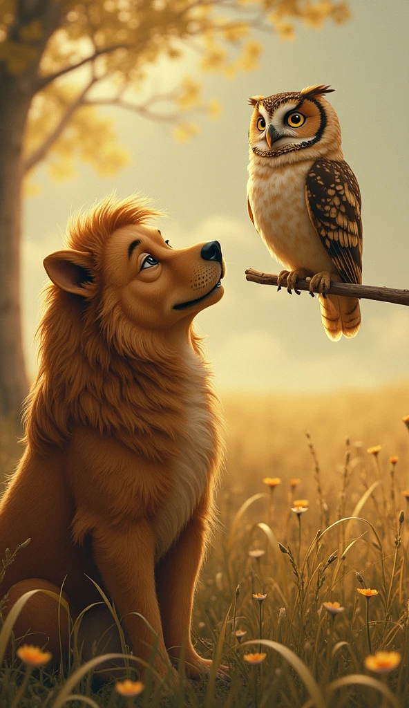 greedy, touched by the Owl's words, reflected on his actions. She began to understand that, besides providing food, Leo also needed emotional support and love. She then decided to change her attitude and began to show more affection and understanding towards her husband..
Com o tempo, Leo began to regain confidence and patience. He became calmer and more affectionate again.. your puppies, relieved and happy, were able to see their father in a new light, full of tenderness and love. Harmony returned to the family, and the puppies grew up with the certainty that their father was a true example of wisdom and love, not just a provider.
Moral of the story: Lack of emotional support can cause deep suffering and negative changes in behavior.. Love and understanding are essential to maintain harmony and strengthen family ties.
