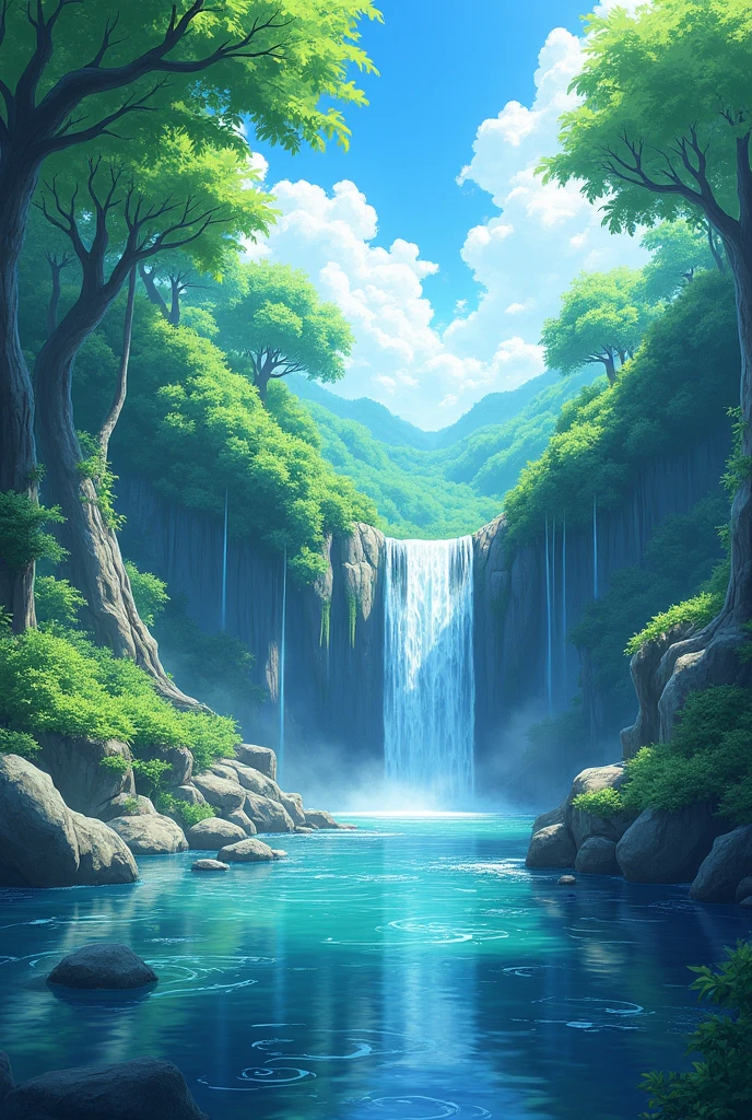 Anime style 4k more realistic nature wallpaper with 4k