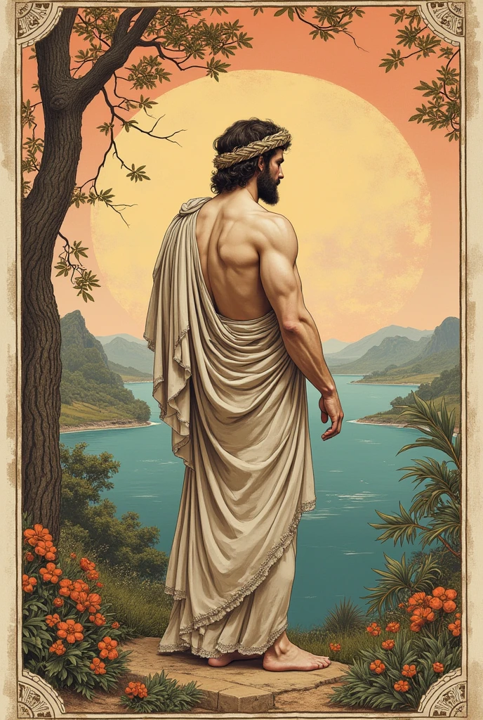 anaximenes with greek nature on backside
