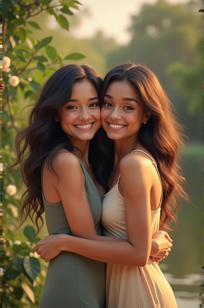 Kenya hugging Kimberly Loaiza