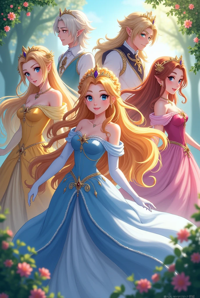 Genshin Impact Males Character into Disney Princess