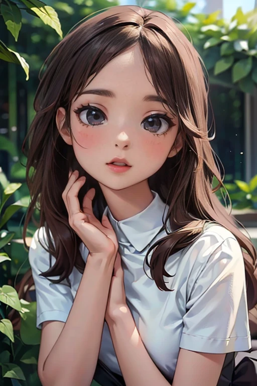 1 girl, beautiful young girl, 15 years old, shining eyes, extremely detailed eyes, 5 fingers on both hands, silver theme, (best quality, 4k, 8k, highres, masterpiece:1.2), ultra-detailed, (realistic, photorealistic, photo-realistic:1.37), high resolution, ultra high resolution, studio lighting, ultra fine art painting, sharp focus, physically-based rendering, extreme detail description, professional, vivid colors, bokeh