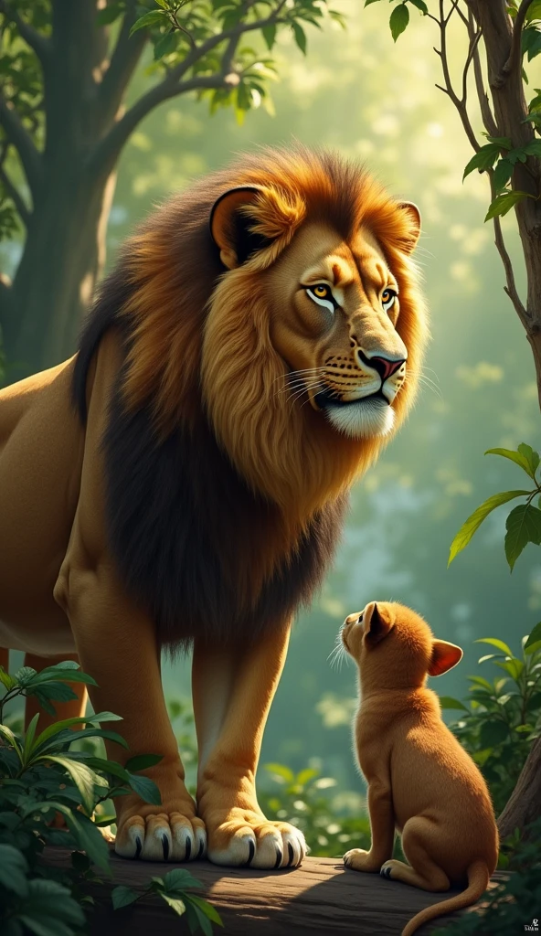 A Fábula do Leão e da greedy
Nas profundezas de uma floresta exuberante, there lived a lion named Leo, known for his strength and dedication to his family. Leo was a loving father and a devoted husband., always striving to ensure that his pups and his wife, greedy, lived in comfort and security.
Leo worked hard to hunt and provide food., and also did his best to teach his young to respect the values of the forest, like kindness and honesty. however, greedy não compartilhava do entusiasmo de Leo. She often criticized his efforts., believing that the material well-being of the family was more important than moral lessons.
A falta de apoio e amor de greedy começou a afetar profundamente Leo. He began to feel frustrated and discouraged.. His wife's constant criticism and lack of understanding began to weigh on him.. Leo became more impatient and, Sometimes, reacted harshly and impetuously. your puppies, who previously saw him as a model of wisdom and love, began to fear him. They didn't understand what was happening and were afraid to approach their father..
The pups noticed that Leo was changing, but they didn't know what was causing this transformation. They only saw the lion who was often angry and distant., and did not understand the depth of the emotional pain he was experiencing.
One day, seeing the growing distance between the father and the cubs, The wise owl, a family friend, decided to intervene. Ela conversou com greedy e explicou a situação: "greedy, Leo is suffering because he doesn't get the support he needs. He strives to keep the family together and, despite your criticism, he carries a very heavy weight. Your suffering has affected your behavior and, without your love and understanding, he has become someone his cubs fear."
greedy, touched by the Owl's words, reflected on his actions. She began to understand that, besides providing food, Leo needs it too