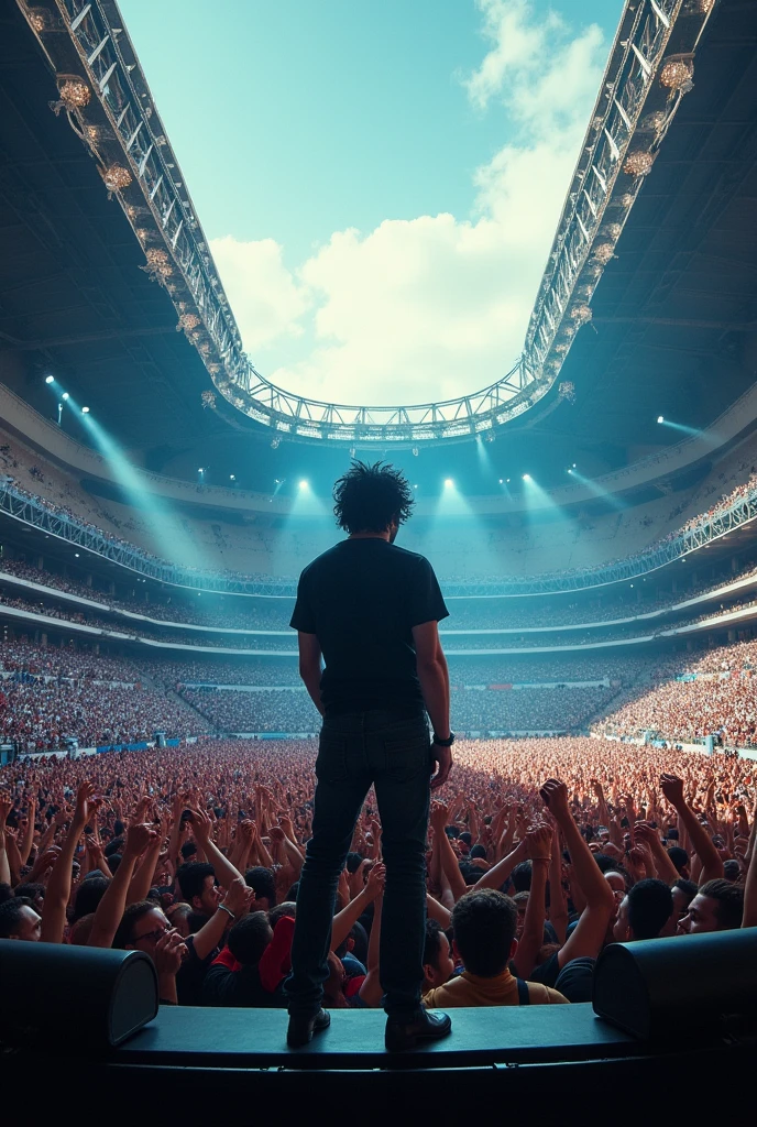 Generame to jack white in a stadium in mexico