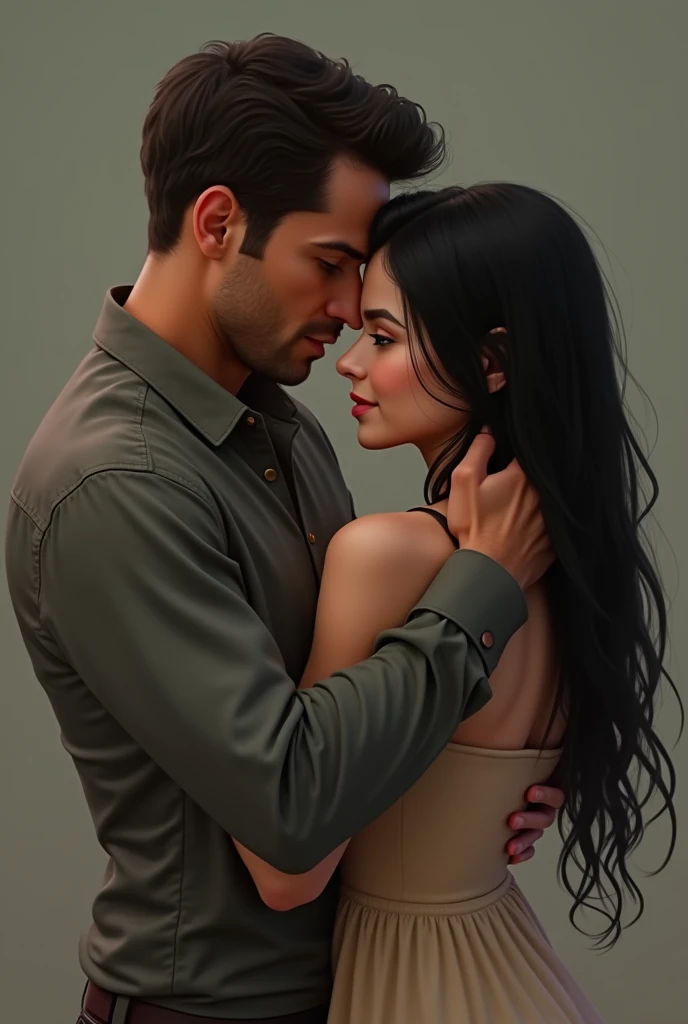 Actor Joe Cole hugging a dark-haired, fair-skinned girl.