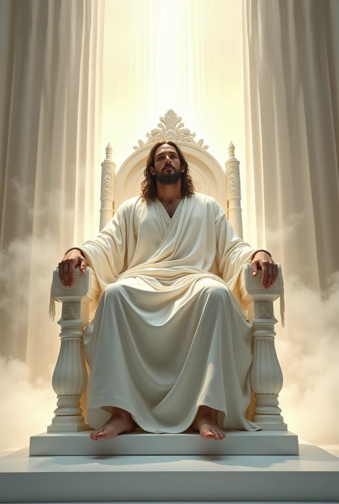 Jesus Christ on the white throne

