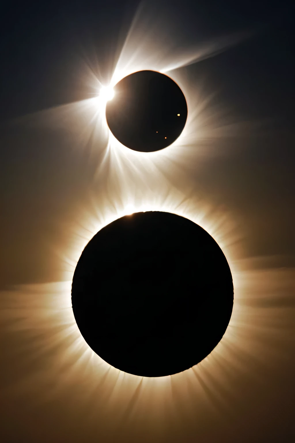 Solar eclipse, hidden away in darkness